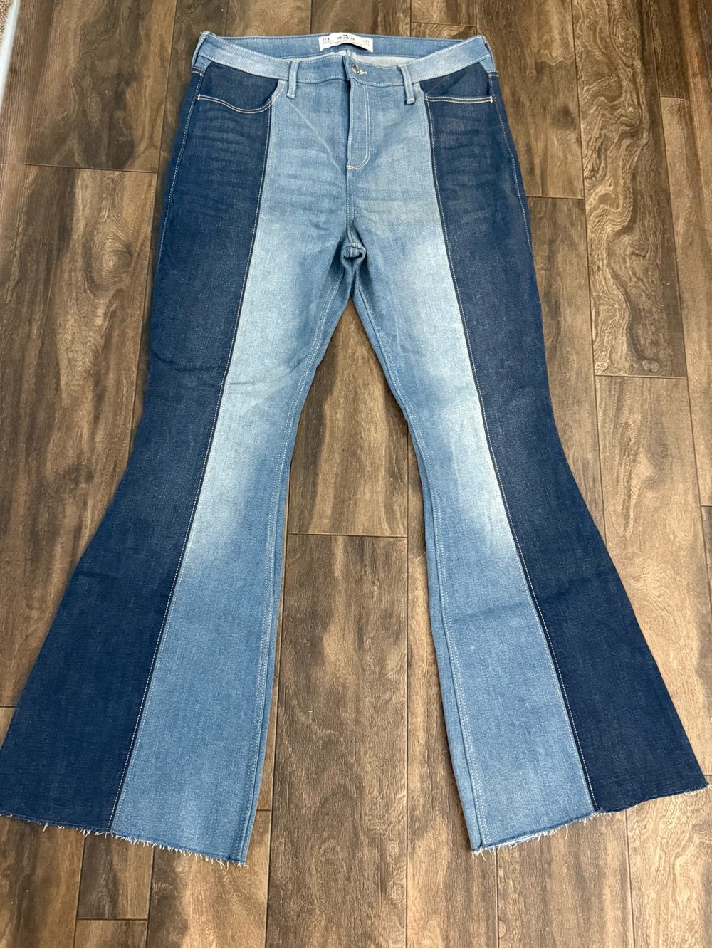 Hollister Two-Tone Blue Hollister  Flare Jeans